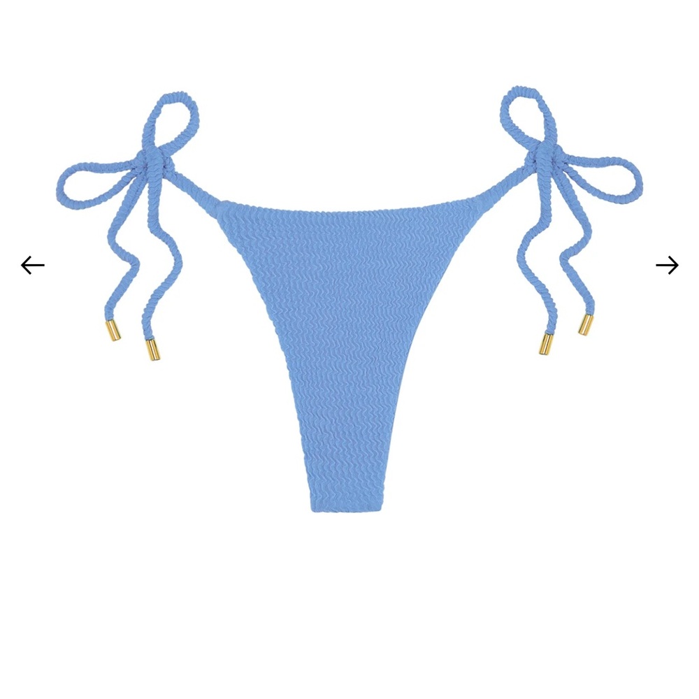 BNWT Monday Swimwear Palma Bikini Bottom - Azure Crinkle